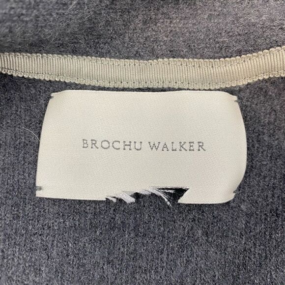 BROCHU WALKER Sorin Merino Wool Blend Wrap Vest Shale Melange XS - Picture 5 of 6